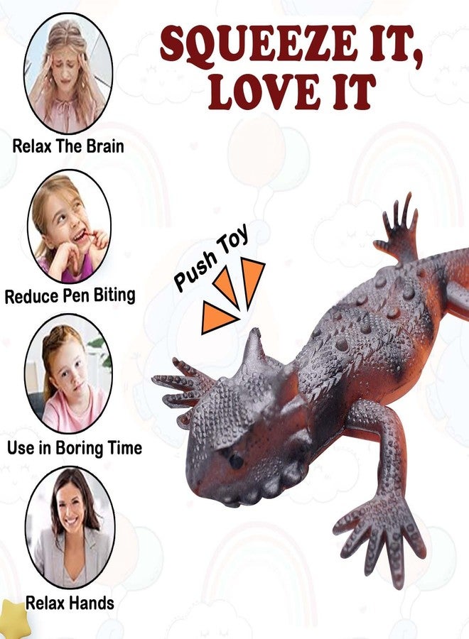 GLAN Reptile Animal Rubber Lizard Toy with Whistle Sound for Kids Playing Prank Toy for Fun Set of 2Pcs Multicolor Pack of 1 - Image 5